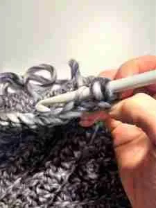 Double Crochet Back Loop Only