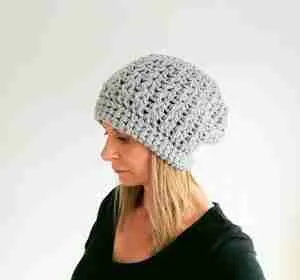 Slouchy hipster hat crochet pattern