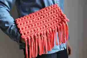 boho style beginners crochet purse pattern