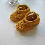 Crochet Baby Mary Jane Shoes