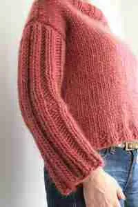 Ladies Chunky Knitted Jumper Free Pattern