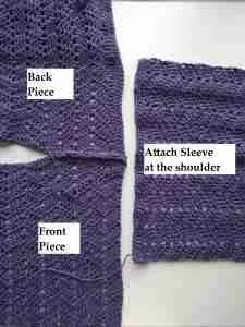 Peephole Chevron Crochet Sweater Put Together