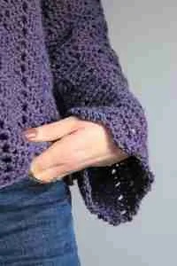 Spring Breeze Sweater Peephole CHevron Crochet Stitch Tutorial