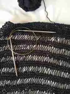 How to knit a drop stitch or elongated knit stitch