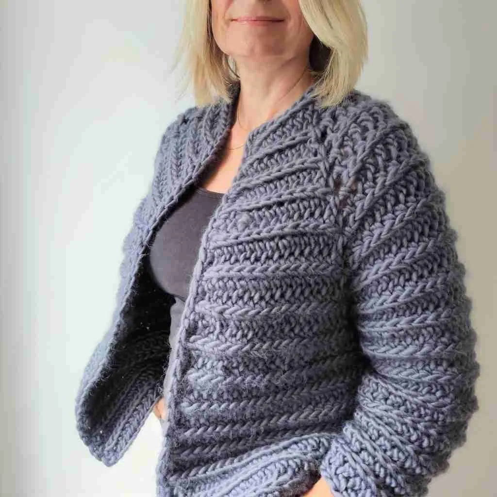 Lindisfarne Chunky Crochet Cardigan Pattern